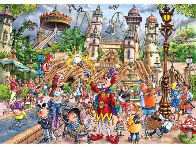 Puzzel Wasgij Mystery Efteling World of Wonders! 1000 Stukjes