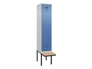 locker met bank,HxBxD 2120x400x815mm,1vak,vak B 400mm,cilinderslot - 2