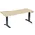 Elektrisch ihv bureau,HxBxD 730-1230x1800x800mm,blad esdoorn