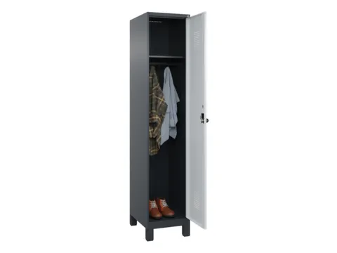 locker,HxBxD 1950x400x500mm,1vak,vak B 400mm,draaigrendel,voeten
