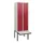 locker met bank,HxBxD 1950x600x815mm,2vak,vak B 300mm,draaigrendel