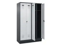 locker voor scheiding van kleding,HxBxD 1950x1200x500mm,4vak