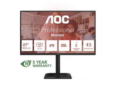 Monitor 27 Inch Panel resolution 1920x1080, Max Refresh rate 12
