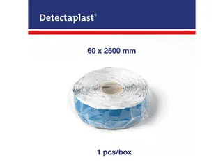 Detectaplast 8257 Textielpleister Elastisch Blauw 6 cm x 25 meter - 1