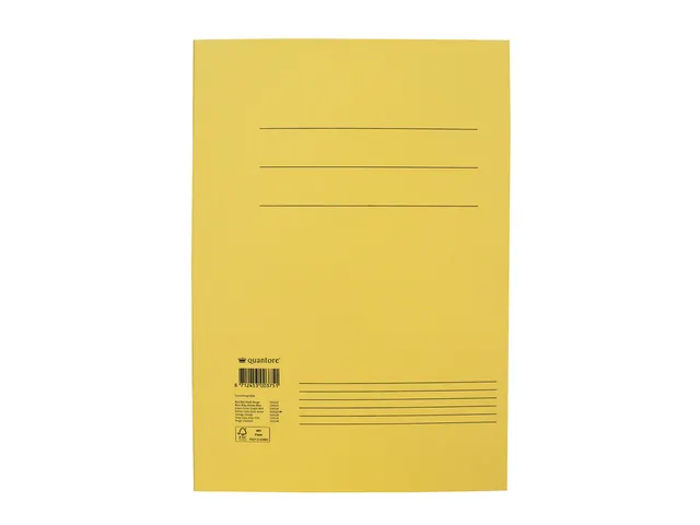 Dossiermap Quantore Folio 250 Gram Geel