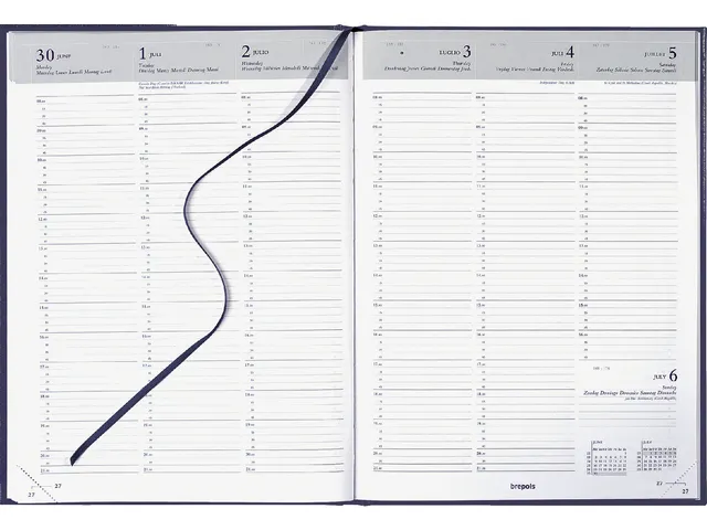 Agenda 2027 Brepols Omega Lima 7dagen/2pagina's blauw