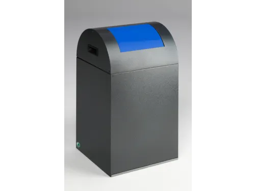 Afvalverzamelaar Zelfblussend 43 Liter 660X320X320Mm Klemring Blauw