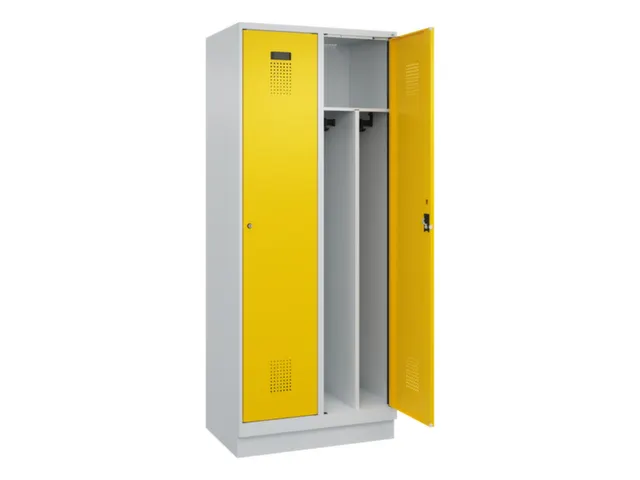 locker voor scheiding van kleding,HxBxD 1950x800x500mm,2vak