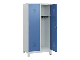 schoollocker,HxBxD 1630x800x500mm,2vak,vak B 400mm,cil.-slot,voeten - 1