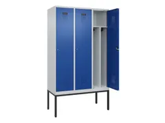 locker voor scheiding van kleding,HxBxD 2120x1200x500mm,3vak