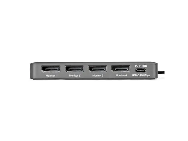 USB-C naar Quad-Monitor Adapter 4K 60Hz DisplayPort