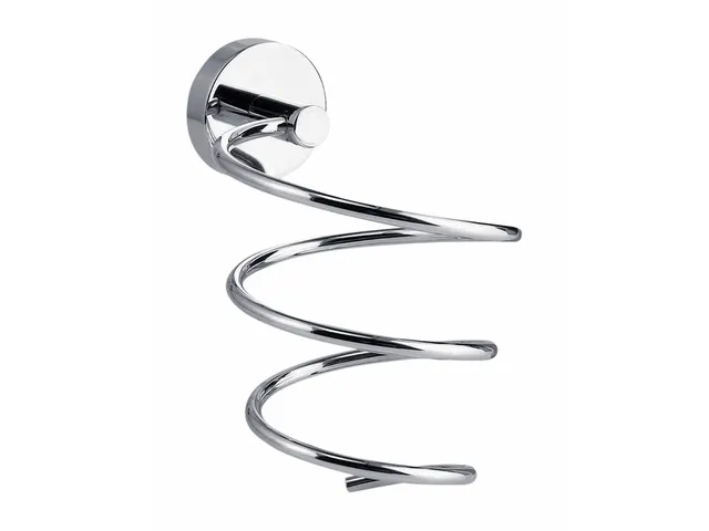 Haardrogerhouder tesa Smooz hoogglans verchroomd metaal zelfklevend