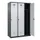 locker voor scheiding van kleding,HxBxD 1850x1200x500mm,3vak