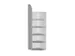 Angle Hxl 2250x600mm 6tablettes 1panneau Latéral Avec Paroi Arrière