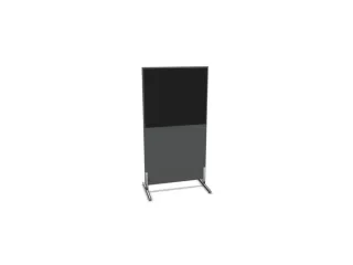 scheidingswand,HxB 1545x800mm,MS-donkergrijs,BN8033-zwart - 1