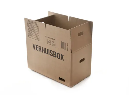 Verhuisdoos IEZZY 370x650x350 dubbelgolf bruin 7mm