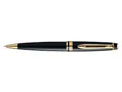 Balpen Waterman Expert Black lacquer GT Medium Blauwe inkt