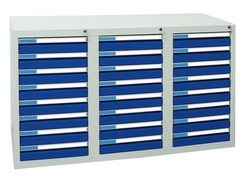 ladekast HxBxD 900x1500x500mm 24laden vergrendeling RAL7035 RAL5010