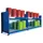 Vatencontainer 2230x6200x1390mm 40x200l 2 Vakniveaus Opvangbak 2x450l