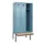 locker met bank,HxBxD 2120x900x815mm,3vak,vak B 300mm,cilinderslot