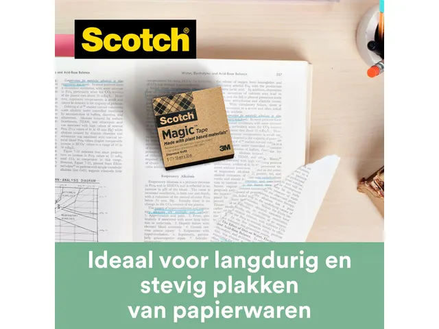 Plakband Scotch Magic 900 19mmx30m onzichtbaar mat