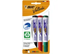 Viltstift Bic Velleda 1704 whiteboard rond large assorti 4 Stuks