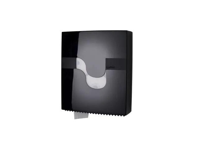 Toiletpapier dispenser Celtex Megamini Revolver zwart 3 rol