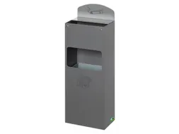 Combi-Asbak 500x200x125mm Achterwand Verzinkt Plaatstaal