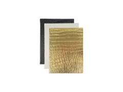 Dummyboek Pure Croco A5 HC pak a 3 stuks assorti