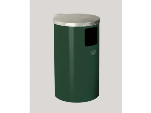 Afvalverzamelaar Wand-/Buisbevestiging 30 Liter Verzinkt Romp Ral6001