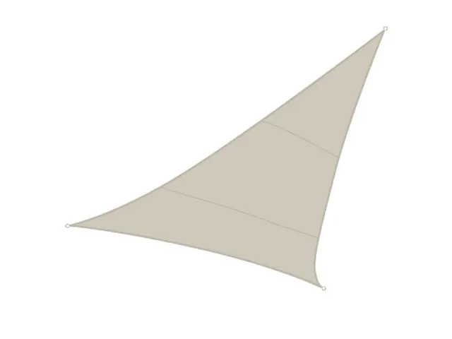 Voile solaire triangulaire 5x5x5m Crème