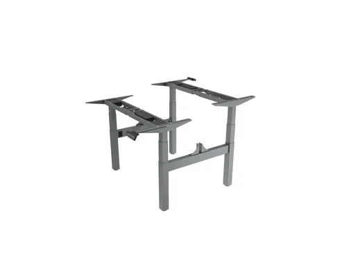 Elektrisch Verstelbaar Zit-Sta Frame Duo Bureau Grijs 180Cm