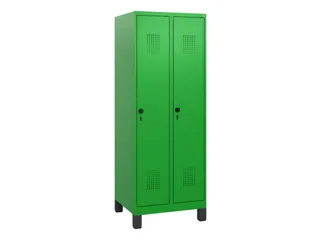 schoollocker,HxBxD 1630x600x500mm,2vak,vak B 300mm,draaigrendel,voeten - 2