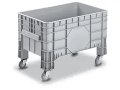 Maxi-Container 220 liter 670x640x1020mm Pe Gesloten Grijs