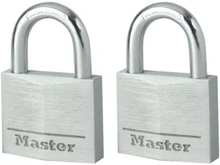 Masterlock Hangslot + Cijferslot 9130EURT Pak van 2 Stuks Zilver - 1