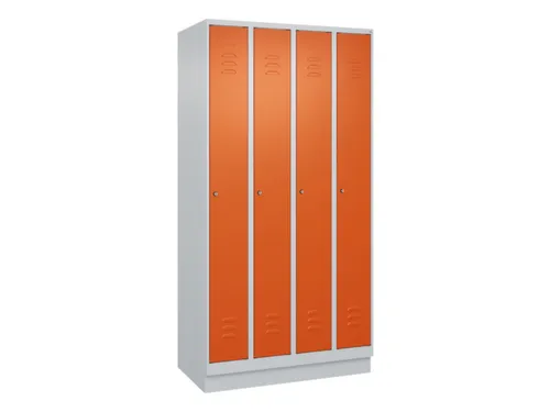 locker,HxBxD 1950x1000x500mm,4vak,vak B 250mm,cil.-slot,sokkel