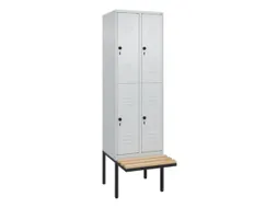 Dubbeldekse dekenkist,HxBxD 2120x600x815mm,2x2vak.,vak B 300mm