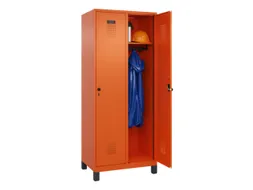 locker,HxBxD 1950x800x500mm,2vak,vak B 400mm,draaigrendel,voeten