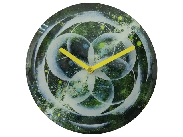 Horloge de Table/Murale 20 cm-Silencieux-Vert-Verre Trempé-NeXtime Co