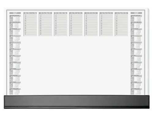 Designonderlegger Sigel Office 27/28 59,5x41cm dag/week- planner 40 ve