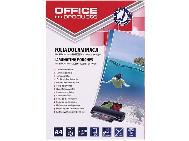 Office Products lamineerhoes A4 200 micron pak van 100 stuks