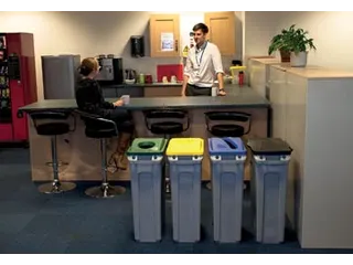 Rubbermaid afvalcontainer Slim Jim 87 liter grijs - 12