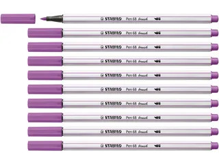 Brushstift STABILO Pen 568/60 pruimenpaars - 8