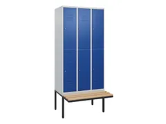 Dubbeldekse dekenkist,HxBxD 2120x900x815mm,3x2vak.,vak B 300mm