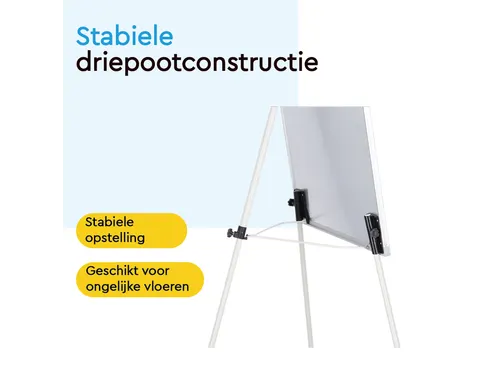 BRASQ Flipover Basic 70x100cm Magnetisch Aluminum met accessoires