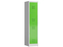 Dubbeldekse garderobekast 1800x415x500mm 2vak B400mm RAL7035 RAL6018