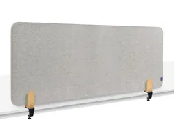 Elements Bureauscherm akoestisch 60x160cm Grijs klemmen