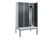 locker voor scheiding van kleding,HxBxD 2120x1200x815mm,3vak