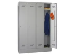 locker,RAL 7035,HxBxD 1850x1200x500mm,4vak,vak B 300mm,cil.-slot