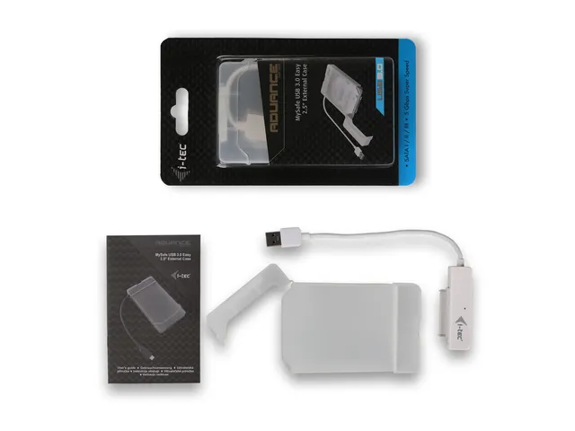 i-tec MYSAFEU314, HDD-/SSD-behuizing, 2.5 inch, SATA, SATA II, SATA II